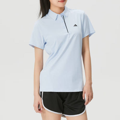 adidas阿迪达斯女26新款POLO衫弹力舒适透气短袖T恤KB4724/KA4297