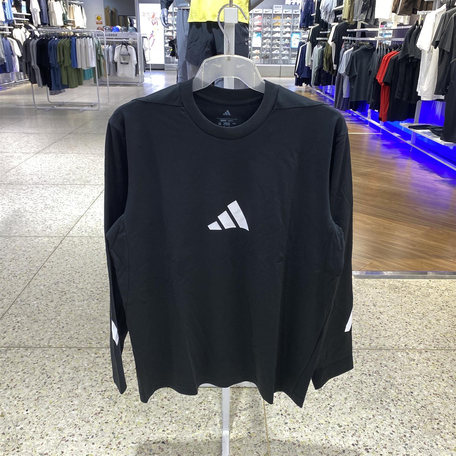 阿迪达斯男速干梭织户外宽松舒适入秋轻薄休闲百搭长袖t恤KE4902
