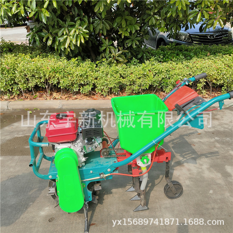 农用手扶式汽油玉米精播机 家用大豆施肥播种机小型点播机