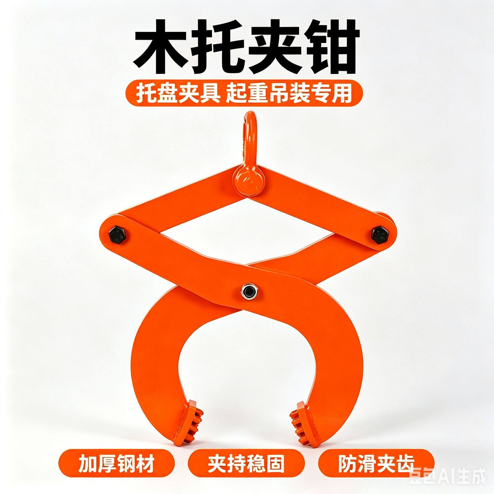 木托夹钳托盘吊钳仓库托盘拽拉器货运物流木托盘搬运牵引夹子