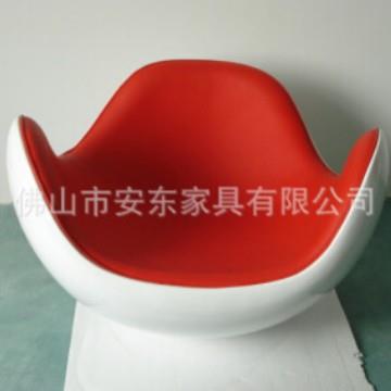 欧美式铝皮不倒翁沙发椅休闲躺椅创意个性皮艺铆钉制落地椅轻奢