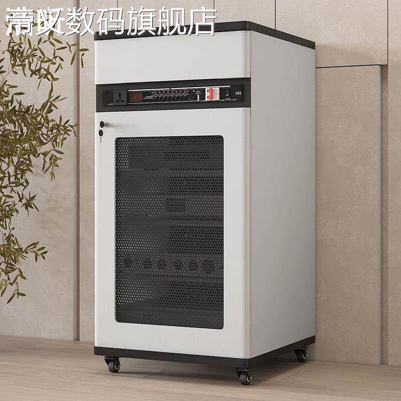帝义浩昕功放机 柜 音响机 柜 影院KTV移动音箱 柜 设备 柜 带U条视听 柜 功放 柜 U条摆件饰品盖布