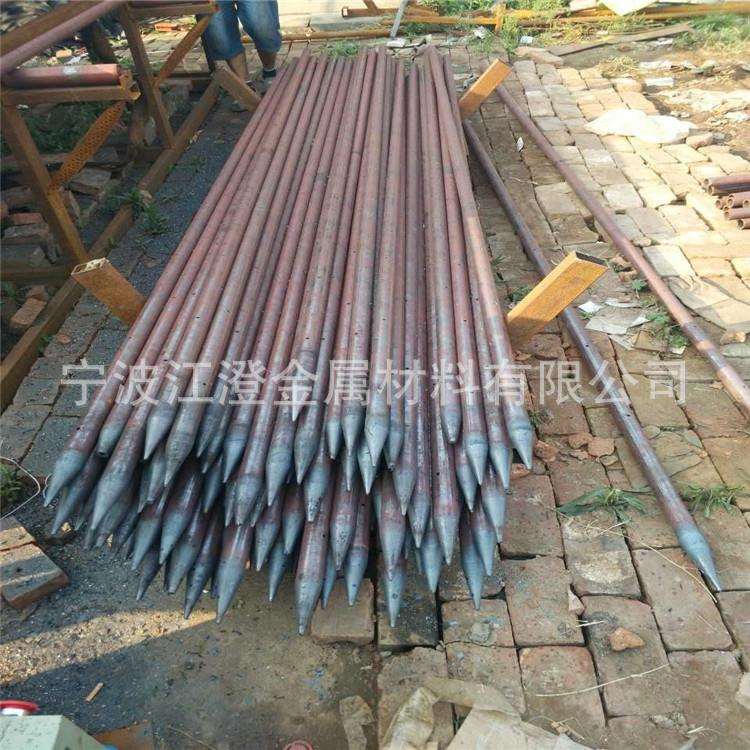 宁波供应直径从40至100mm不等钢花管 隧道用钢花管
