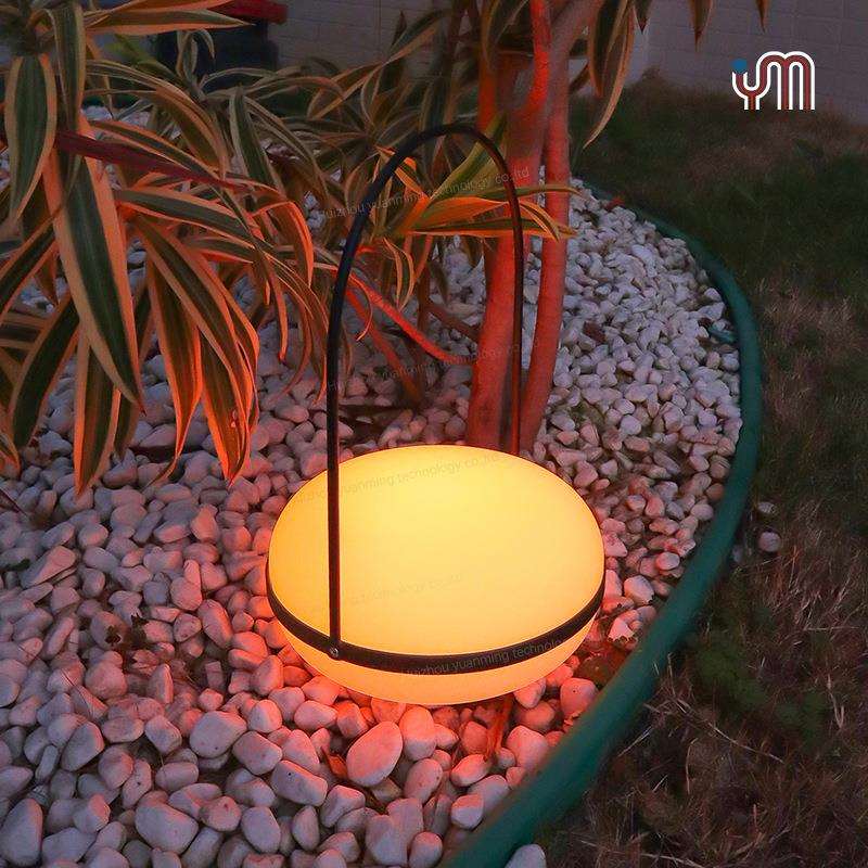 户外防水赶海露营野餐摆摊简约装饰灯照明氛围护眼七彩发光手提灯