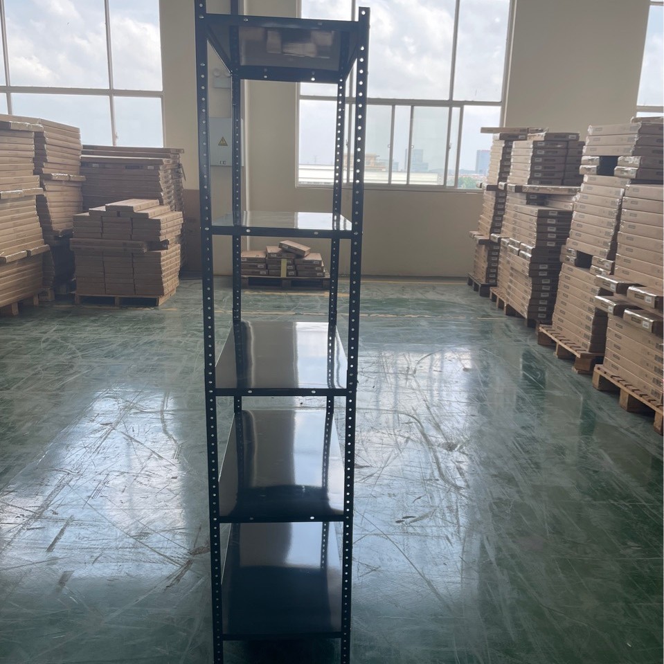 多层置物架家用螺栓货架超市展示陈列架储藏间快递杂物收纳架全铁