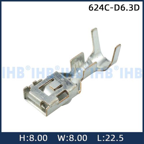 624C-D6.3D镀锡插簧公母端子