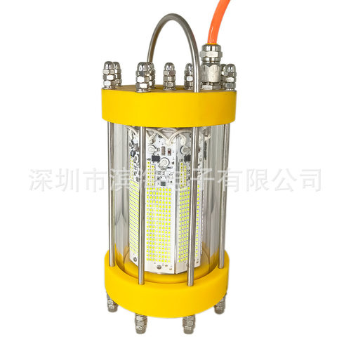 网箱养殖灯海洋牧场 LED水下集鱼灯LED诱鱼灯绿光1000W三文鱼养殖