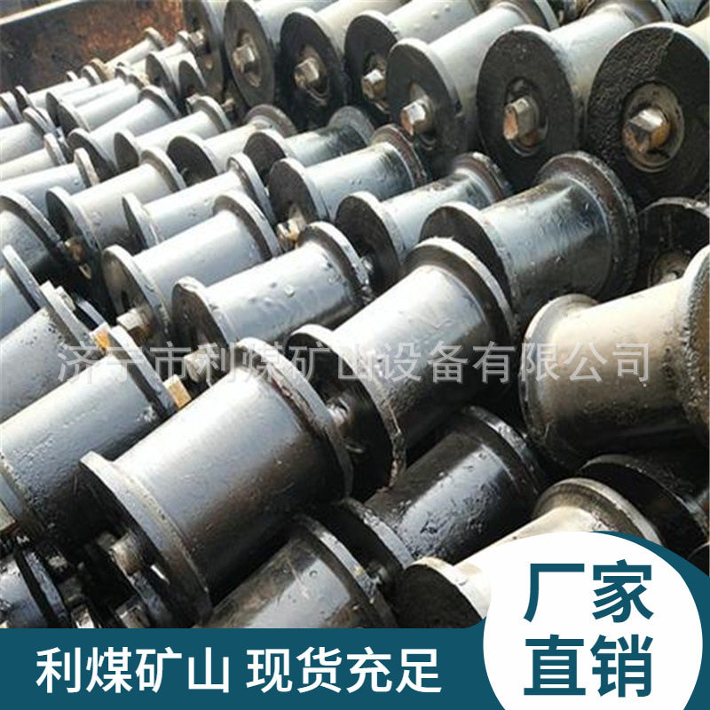 地滚轮厂家批发190*300矿用铸钢地轮钢丝绳用地滚