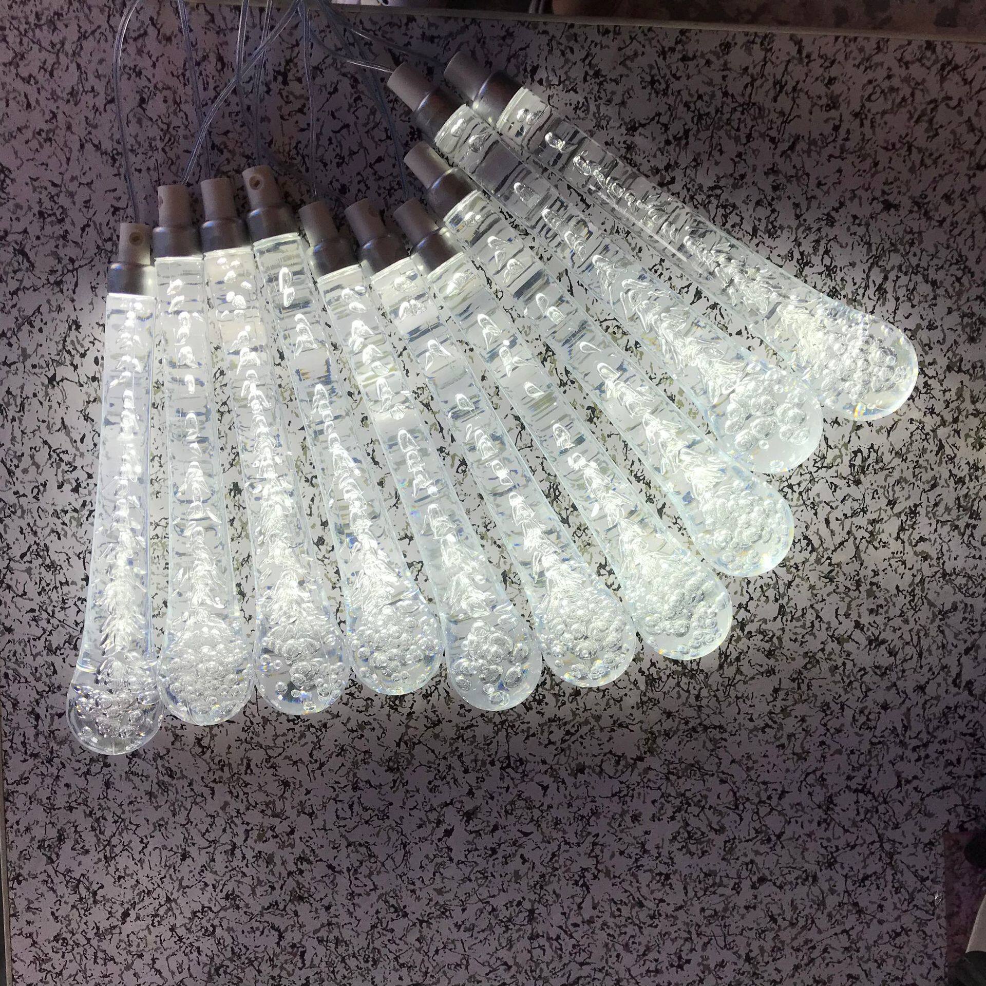 婚庆吊顶装饰亚克力气泡10头水滴吊灯酒店 婚礼堂场景布道装饰灯