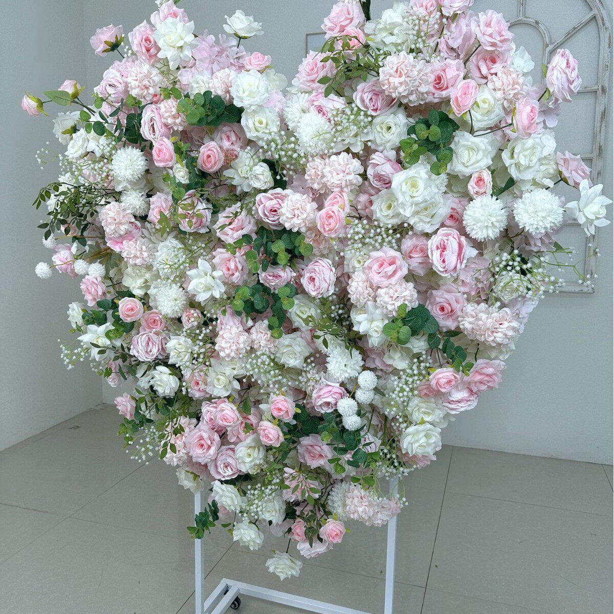 婚礼装饰爱心花架求婚派对布置爱心摆件婚礼舞台背景装饰架子
