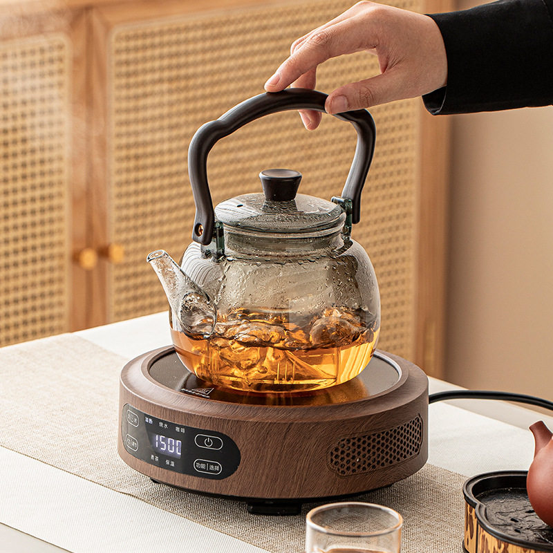 煮茶器电陶炉提梁壶玻璃煮茶壶功夫泡茶加厚烧水壶小型煮茶炉家用