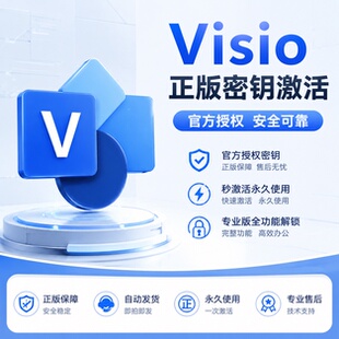Visio2021/2024专业版激活码2019密钥2016Microsoft软件安装3