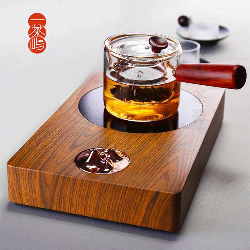 三界观山电陶炉电热煮茶炉煮茶器蒸茶玻璃提梁烧水壶套装家用小型