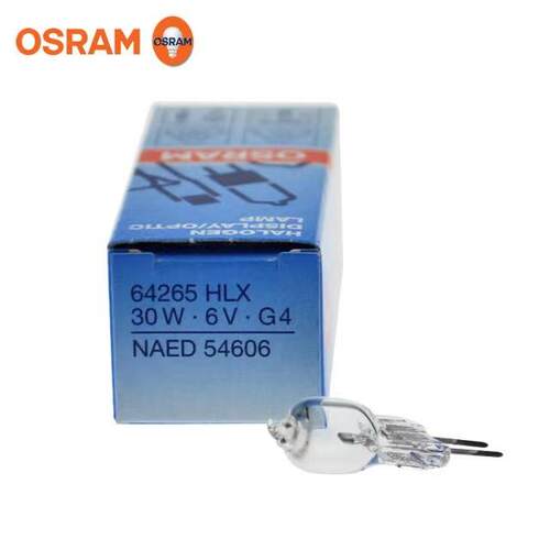 欧司朗HLX 64265 6V30W显微镜低压灯泡卤素灯泡G4灯珠仪器灯CX41