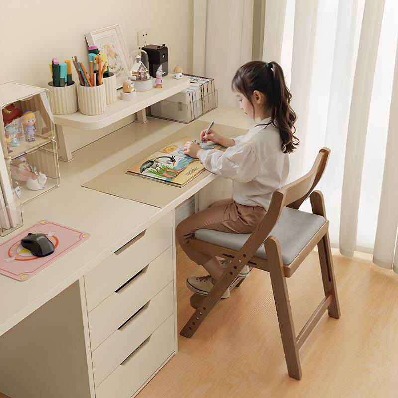 写字坐姿椅子餐椅折叠学生座椅椅学习冬可调节木实木升降儿童北欧