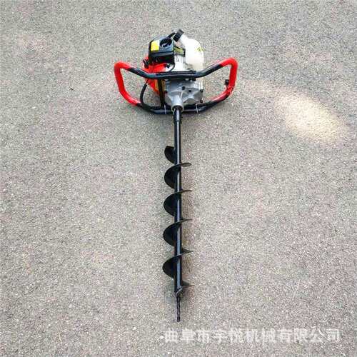 加厚螺旋式钻眼机 便携式打眼机 新款汽油挖坑机