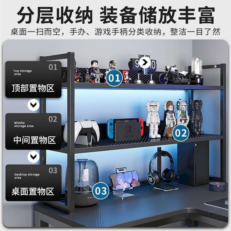 书架桌面小型简约多层铁艺小架子办公桌面整理收纳架书桌置物架