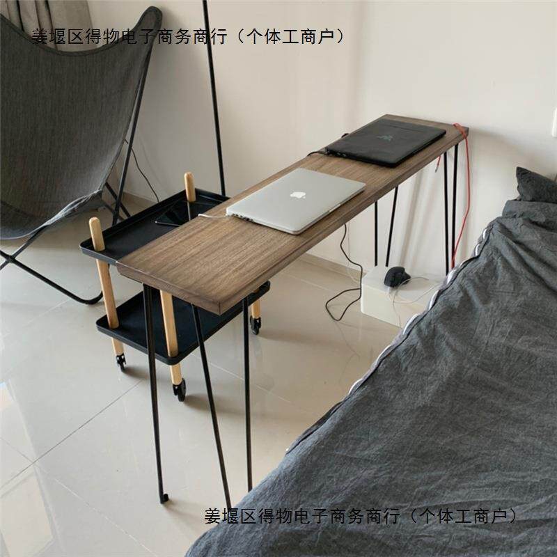 北欧玄关桌现代简约进门客厅装饰条案隔断柜子铁艺轻奢实木小长台