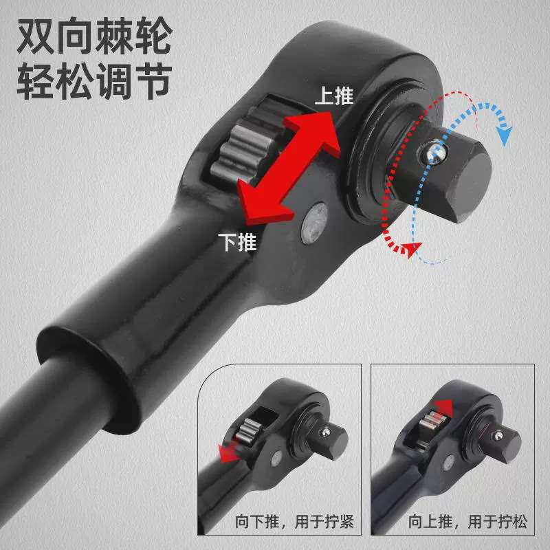 中风炮3/4重型套筒工具套装六角12角气动套头大型汽修组套扳手