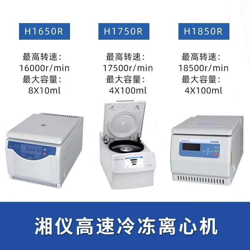 湖南湘仪H1650R/H1750R台式高速冷冻离心机实验室低温离心机分离