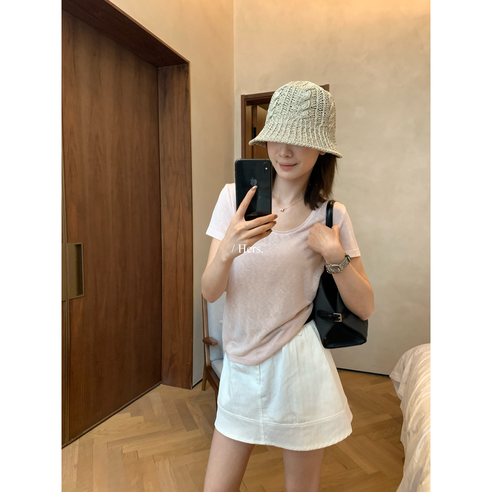 夏上新好舒服(全员自留三四件)莱赛尔冰感面膜纯色短袖T恤80632