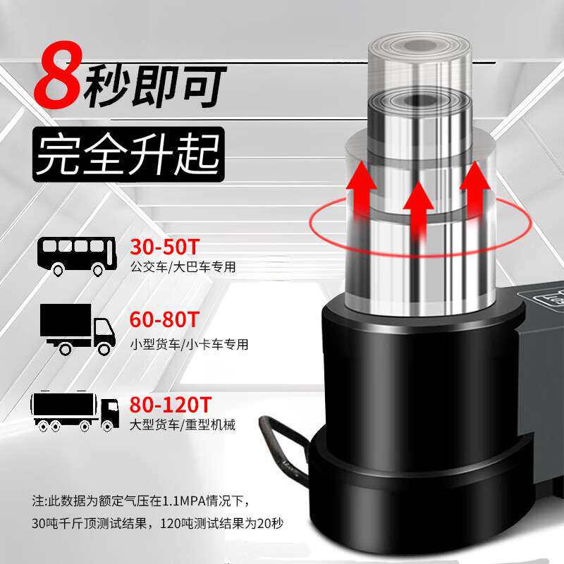 气动千斤顶 50t80T100吨120吨卧式气动液压千斤顶大车气动千斤顶