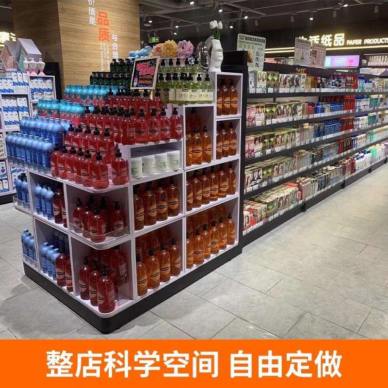 超市陈列木盒子堆头地堆美陈展示木箱N堆情景道具木框小方桌货架