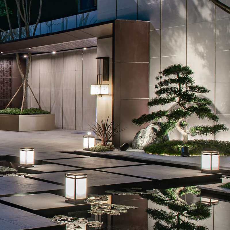 庭院灯户外灯防水新中式室外灯园林景观灯公园别墅引路灯草坪灯