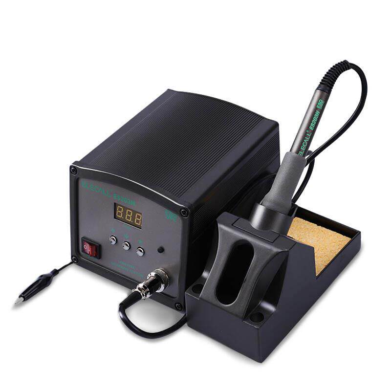 伊莱科ES203H大功率高频焊台数显可调温恒温电烙铁90W200-480℃