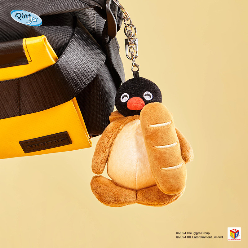 山莫pingu企鹅面包超人毛绒挂件图片