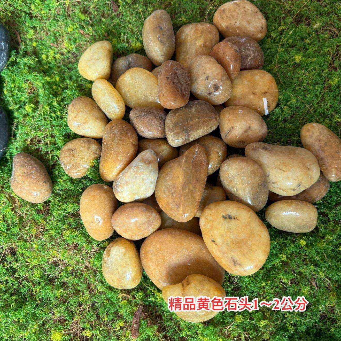 仿真石头精品五彩石鹅卵石庭院鱼缸造景用天然雨花石摄影道具摆件