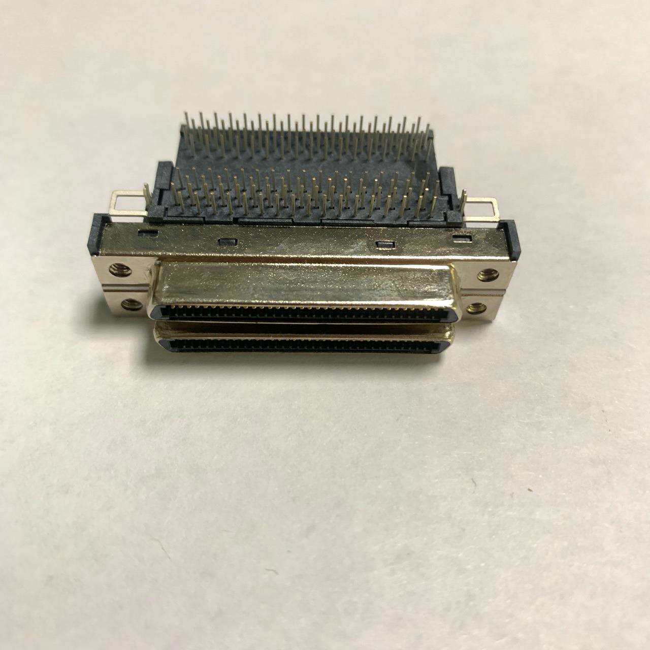 工业插头SCSI68pin双层三相连接器2-56螺丝VHDC-68电工电气厂家