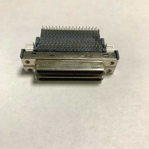 工业插头SCSI68pin双层三相连接器2-56螺丝VHDC-68电工电气厂家