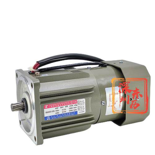 TL厦门东历三相刹车电机5IK60GU-S3B断电抱死大扭力马达380V 60W