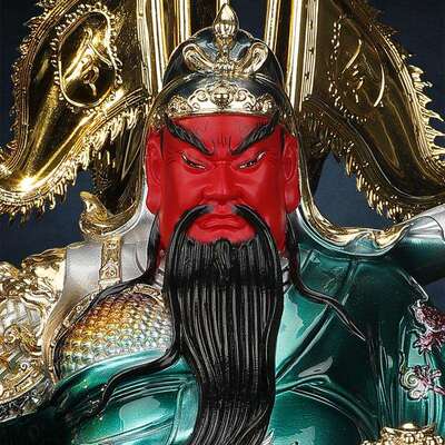 关公神像摆件家用供奉武财神关二爷像树脂店铺站像关帝圣君办公室