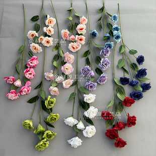 6头洋桔梗婚礼高端插花家居装饰假花婚礼堂花材仿真花