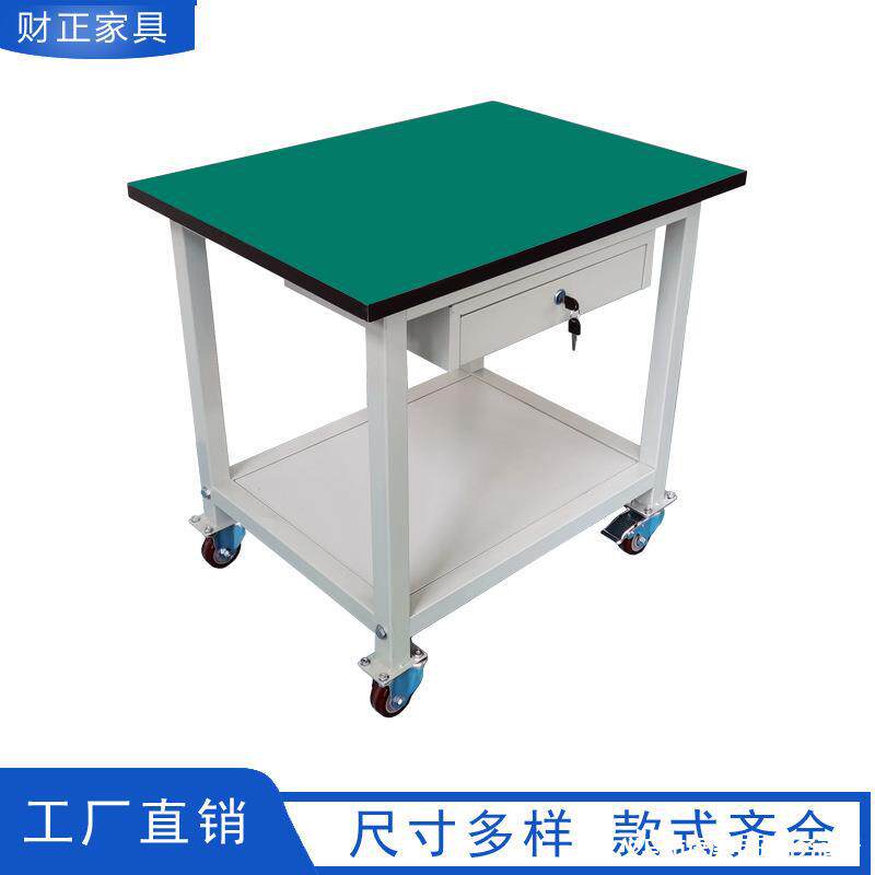 可移动搬运车多层防静电双层小推车防静电工作台工作桌手推车批发
