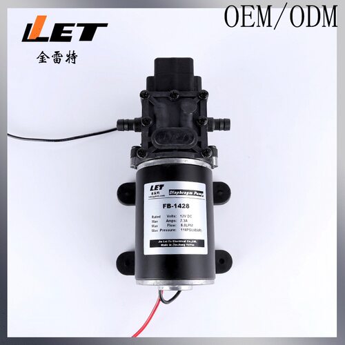 FB-1428 高压电动洗车泵 12v100w直流洗车水泵 微型隔膜泵
