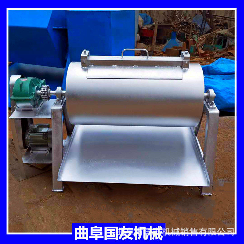 500升滚筒除锈抛光机 六角电动铁件抛光筒 鹅卵石全自动打磨机