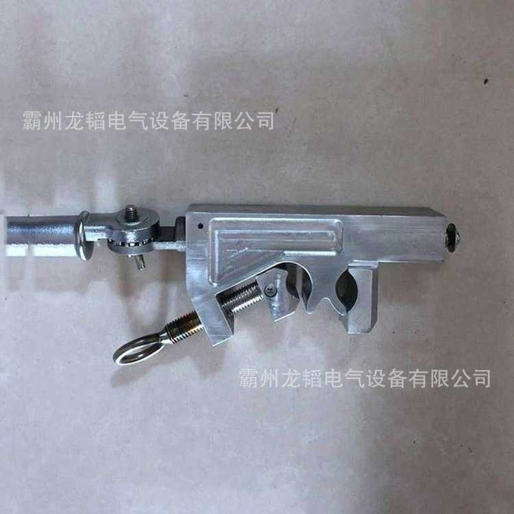 带电大小头接线操作头垂直型双头锁杆线夹导线夹持绝缘固定杆夹头