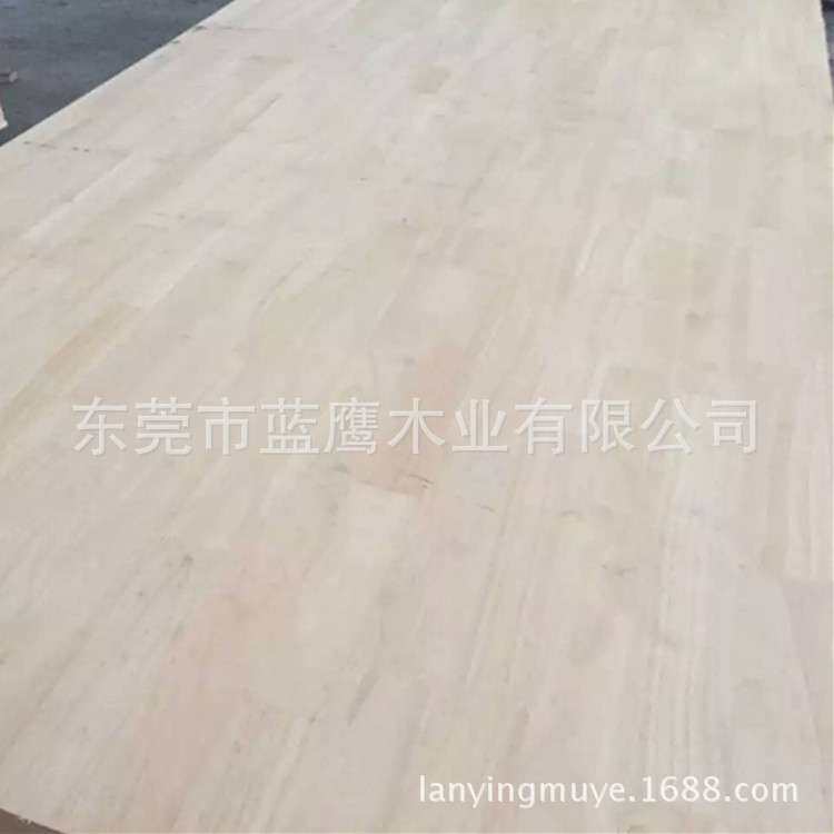 橡胶木集成材橡胶木指接板实木 25mm 实木台面板橡胶木菜板
