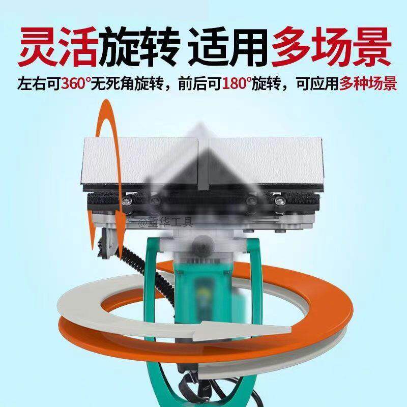 墙面腻子阴角打磨机全自动三角砂纸机电动阴角打磨器长杆打角机器