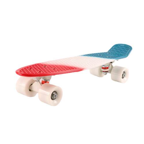 跨境小鱼板22寸塑料香蕉板新款单翘板skateboard亚马逊彩色鱼板