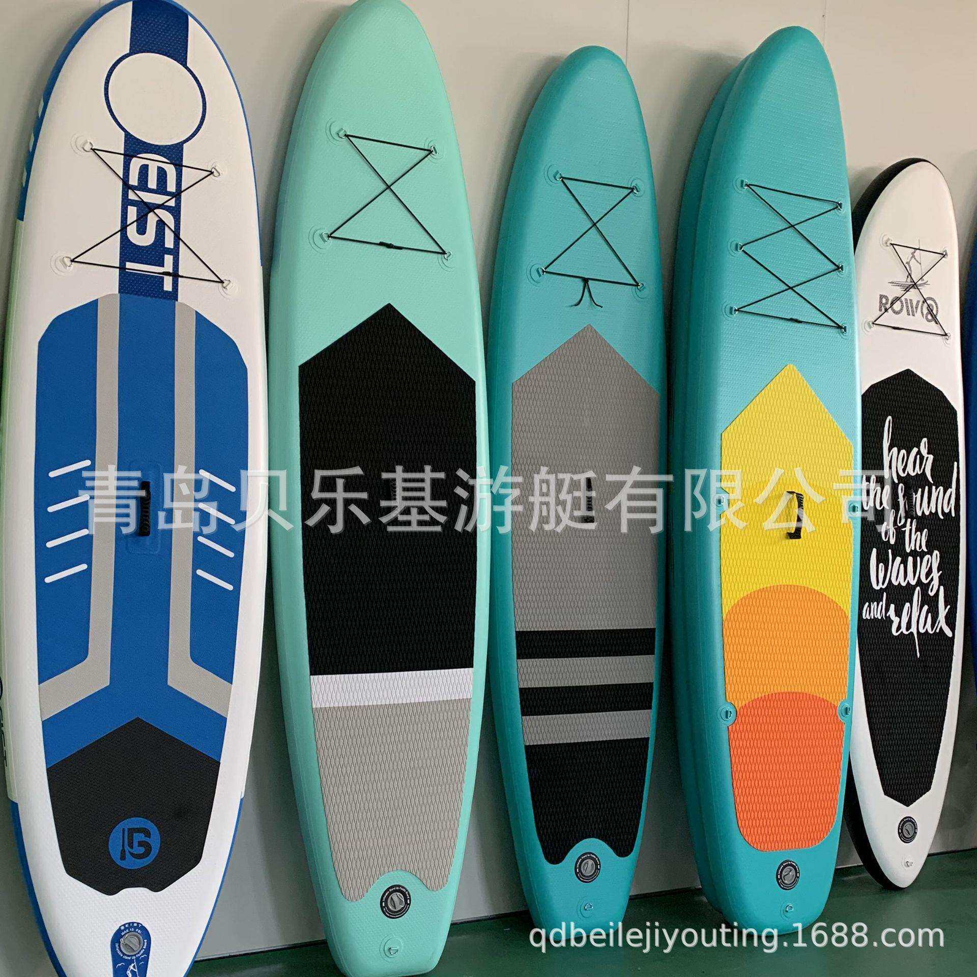 轻便划水板充气水上滑板户外桨板SUP加厚冲浪板新手休闲浆板
