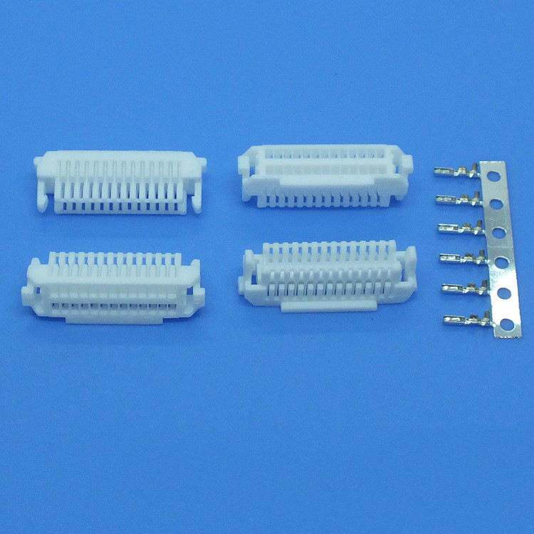 接插件1.0mm间距SHLD带锁扣连接器 双排带扣 SHLD插头8P-16P-40P