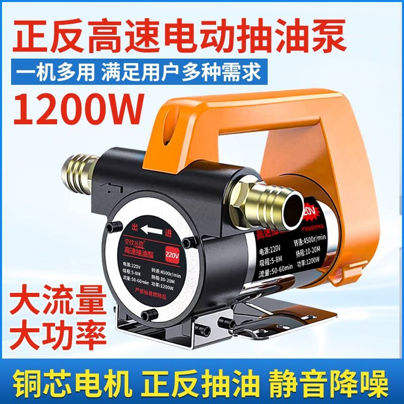电动抽油泵12v24v通用220v柴油泵小型正反全自动自吸式泵一件批发
