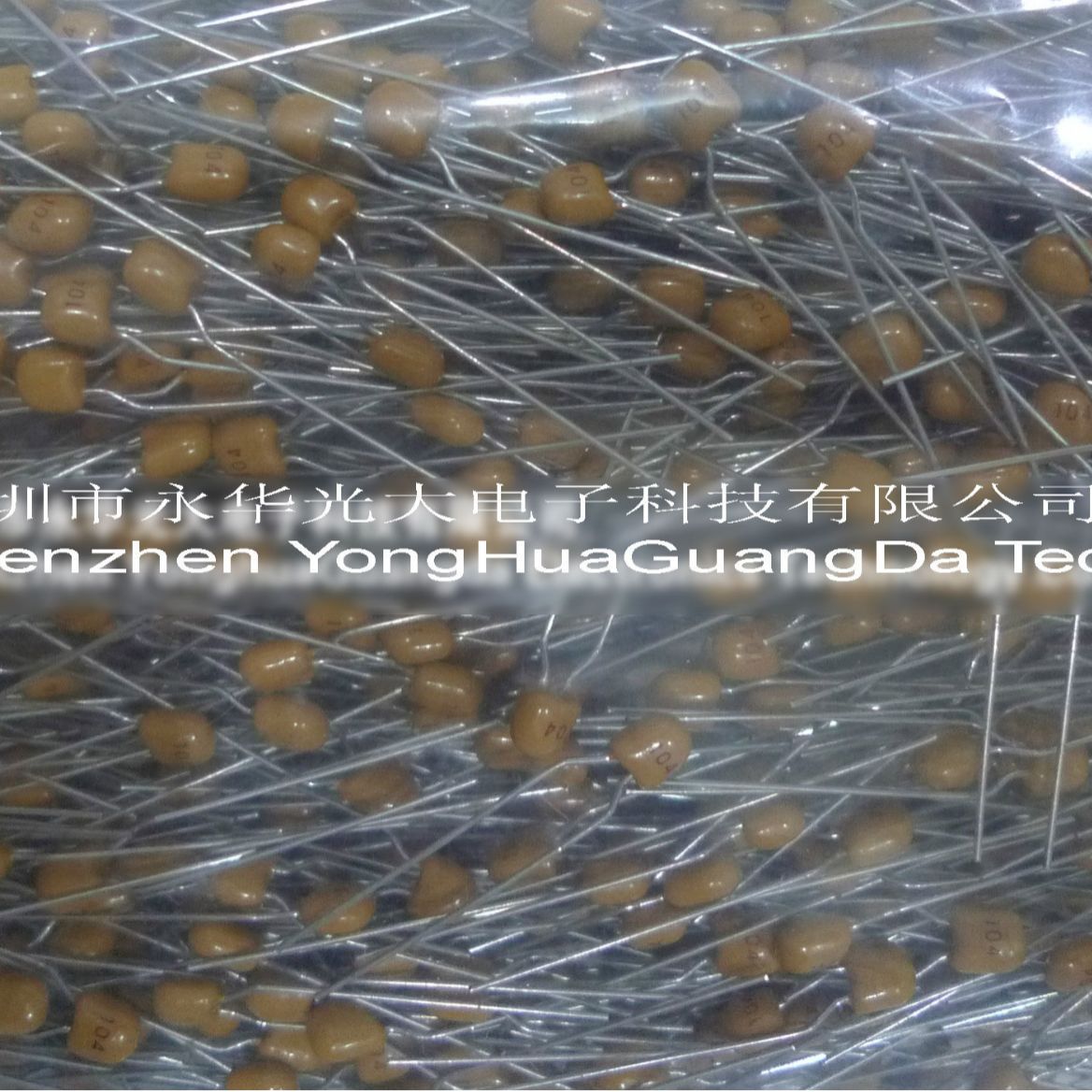 独石电容104100NF50V0.1UF脚距5.08MMCT4-0805Y104M脚长25mm