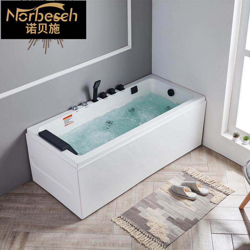 厂家直供浴缸小户型家用按摩冲浪亚克力工程酒店浴缸1.4-1.7米