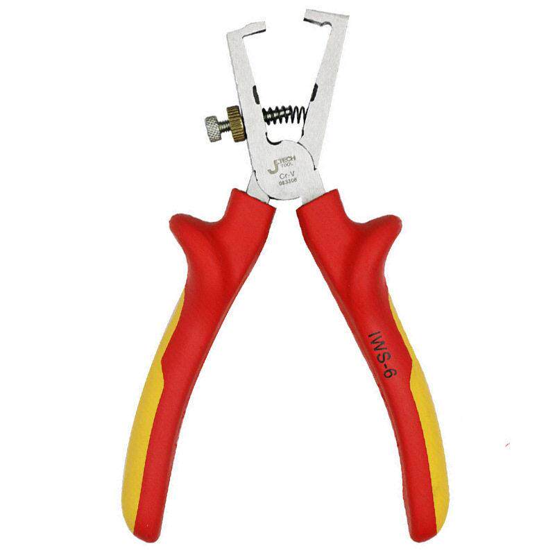 捷科IWS-6压绝缘剥线钳电工剥皮钳剥线器可剪钢丝铬钒钢6英寸
