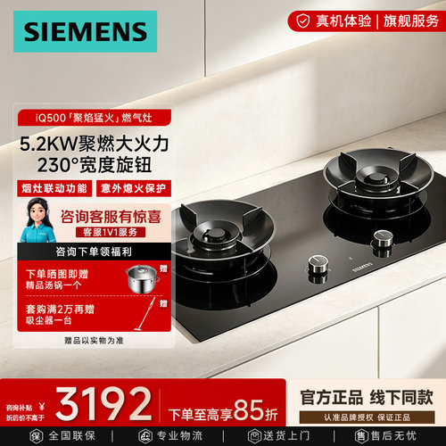 西门子5.2kW大火力燃气灶